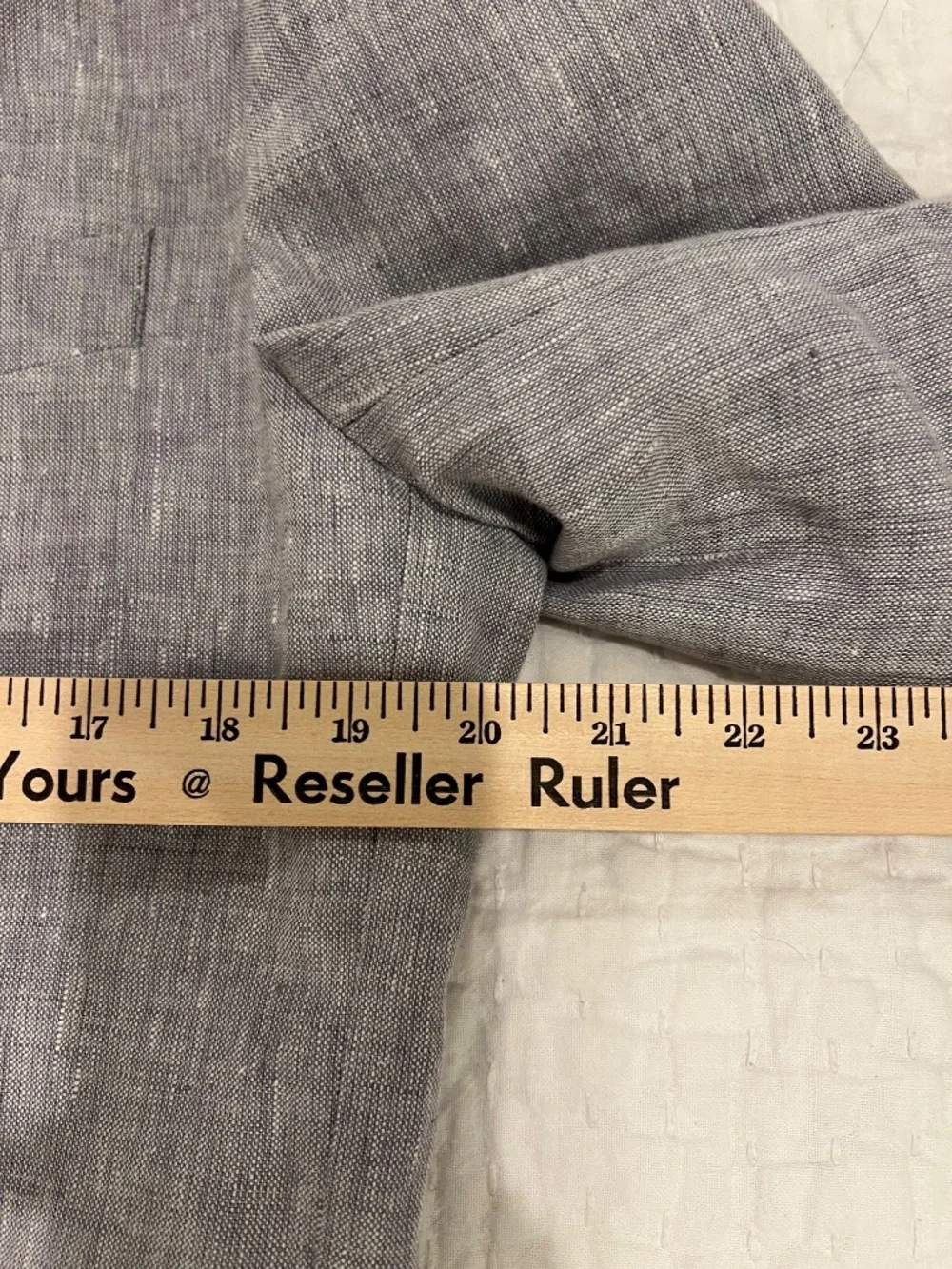 J Crew Thompson Blazer Mens 40 Gray Linen Unstructured Summer Lightweight Beach